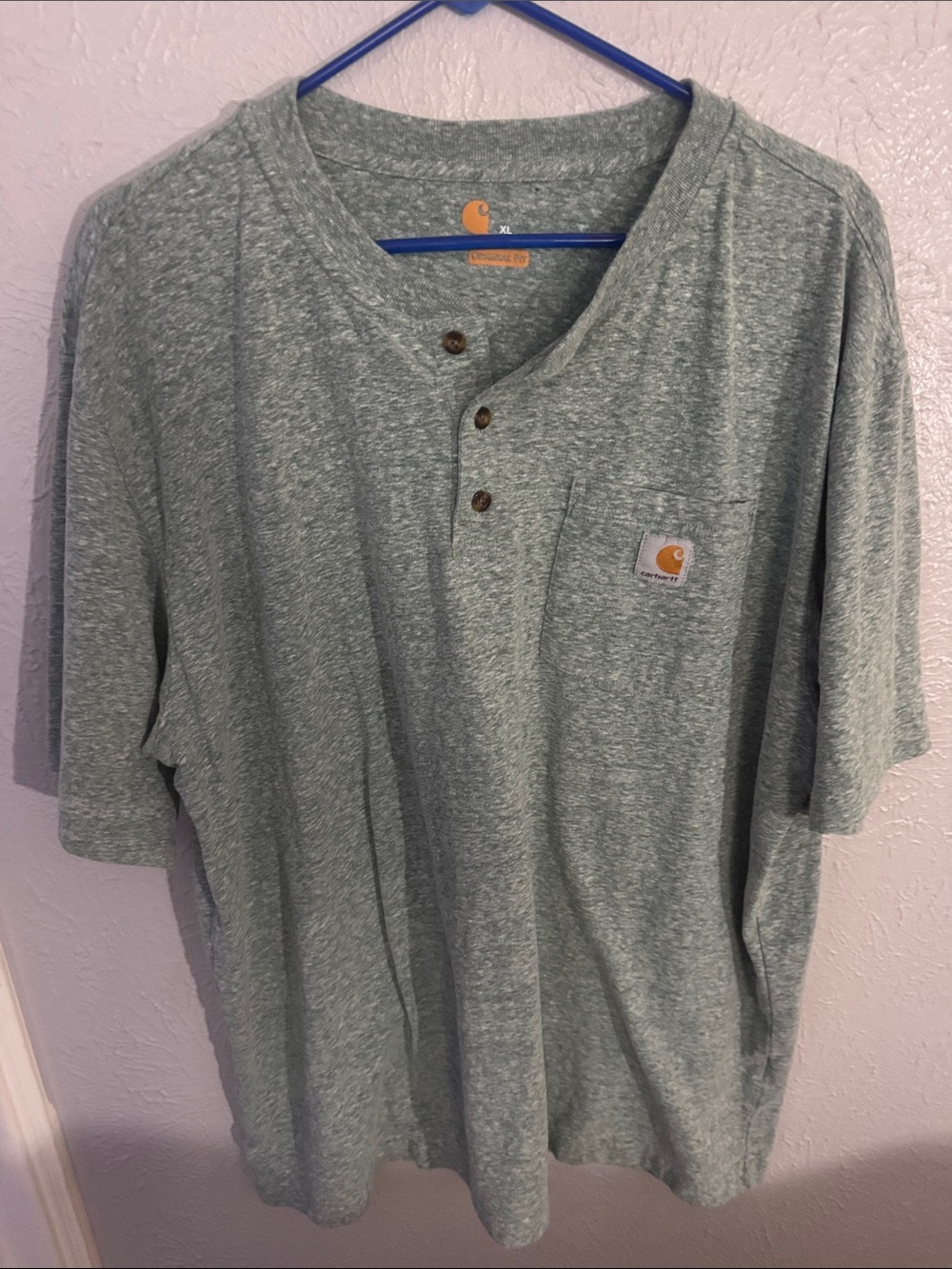 Carhartt Men’s Heather Sage Henley Tee